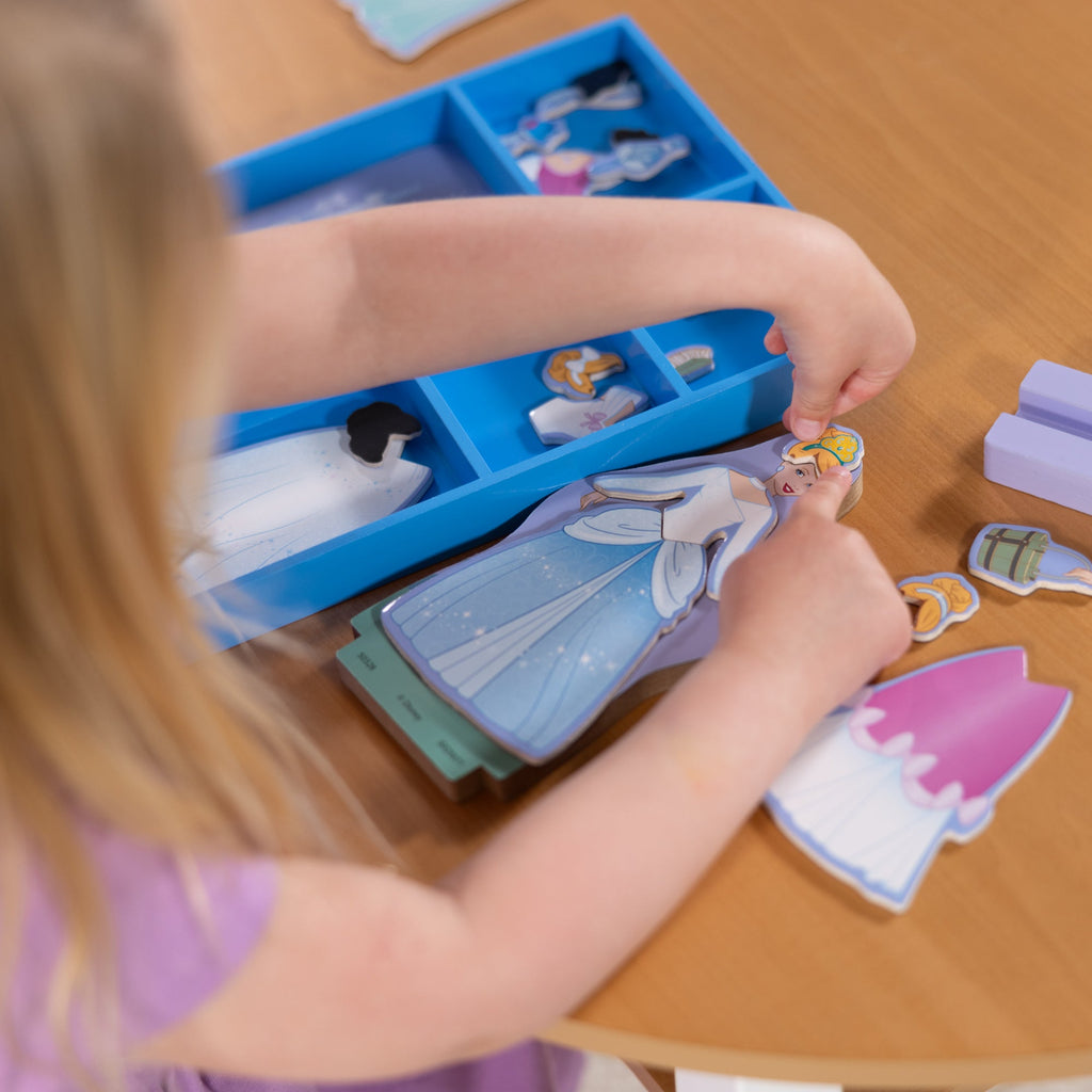Disney Princess Cinderella Wooden Magnetic Dress-Up