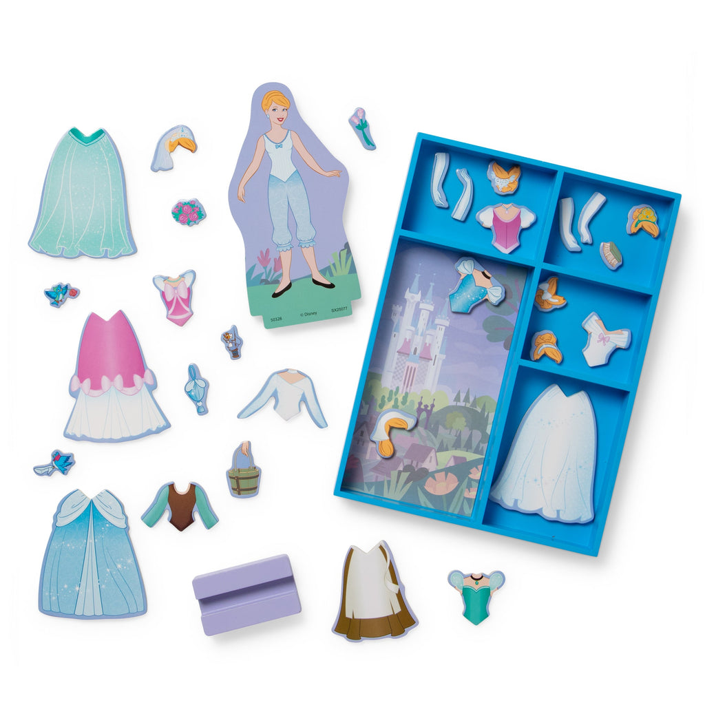 Disney Princess Cinderella Wooden Magnetic Dress-Up